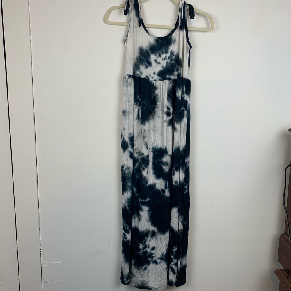 See You Monday Sleeveless Maxi Tie Dye Dress